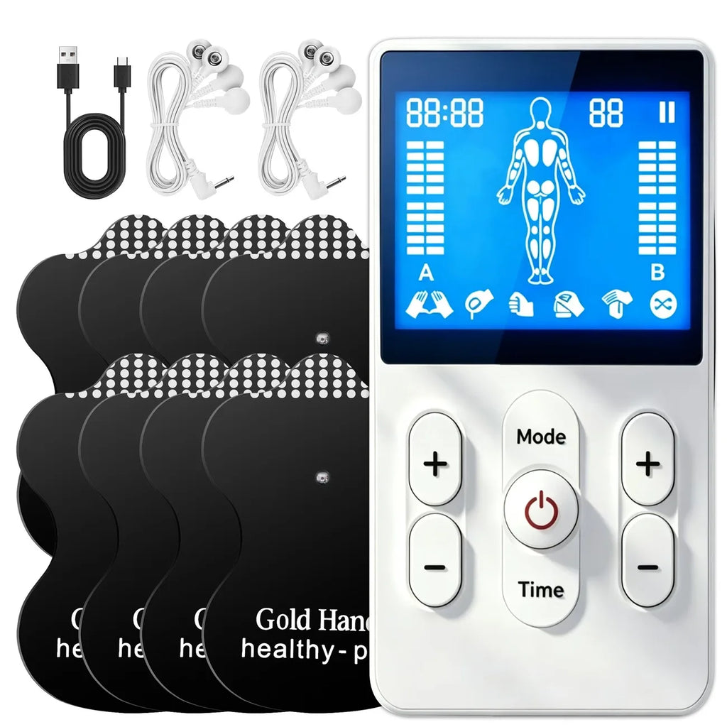 3-in-1 TENS EMS Muscle Stimulator | Dual Channel Massager EMS TENS Massager QXL