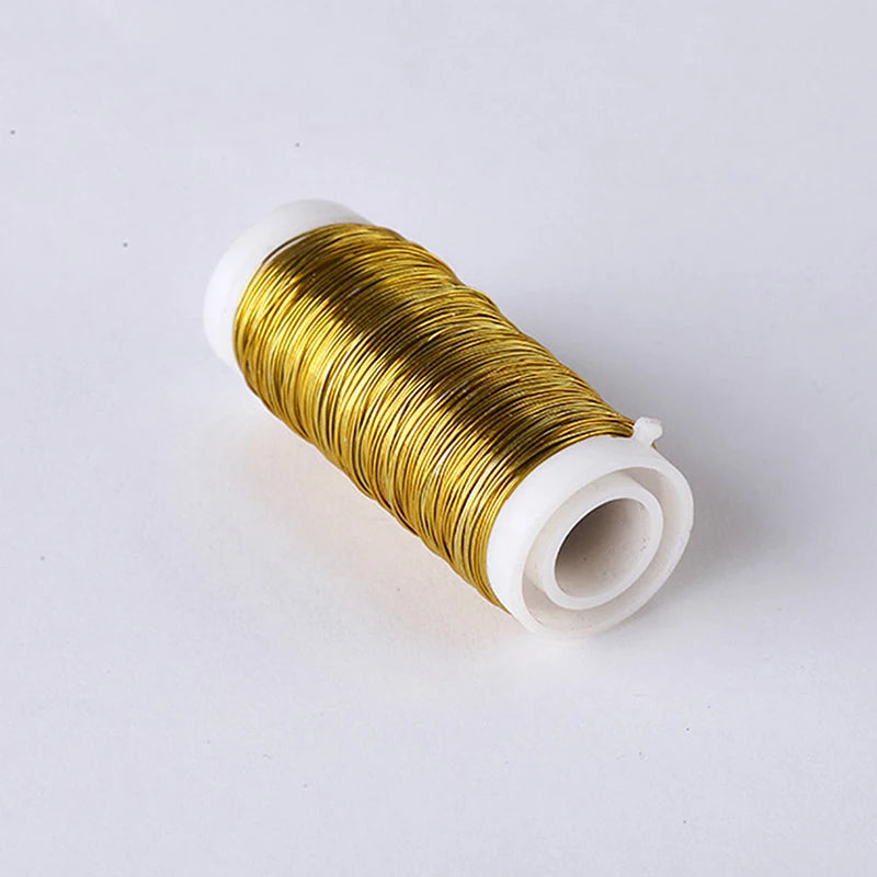 30M Florist Flower Stem Wire Roll | DIY Floral Craft Iron Wire Floral Craft Wire QXL