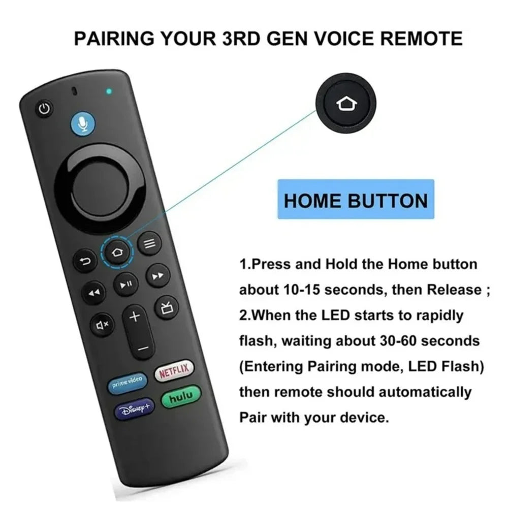 L5B83G Voice Remote for Fire TV Stick Lite & Cube Voice Remote Control QXL