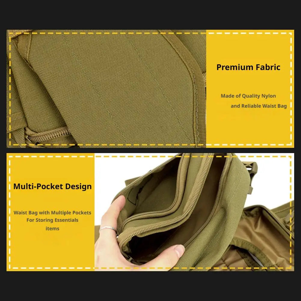 Tactical Waterproof Oxford Fanny Pack | Outdoor Waist Bag Tactical Fanny Pack QXL