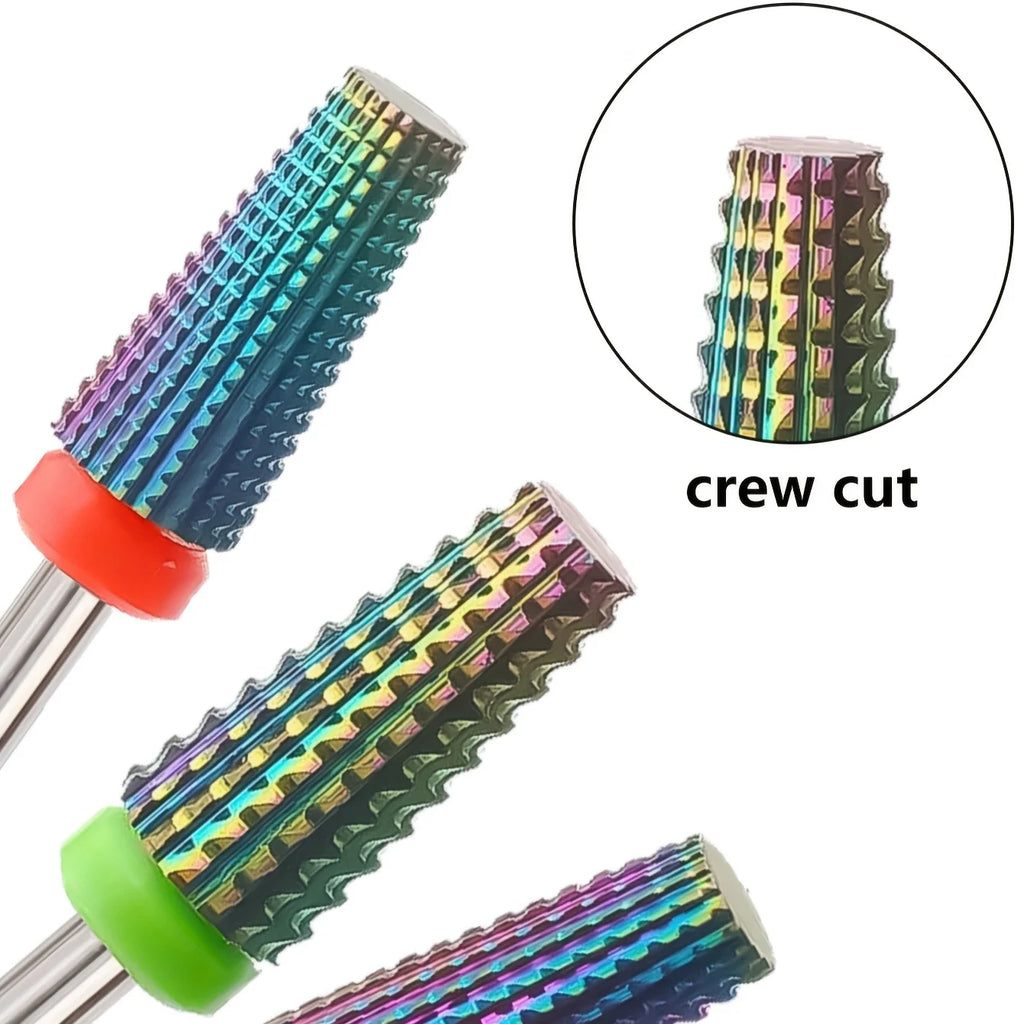 5-in-1 Cone Tungsten Carbide Nail Drill Bit – Gel & Acrylic Nail Drill Bit QXL
