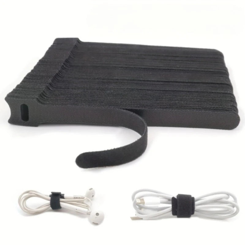 Reusable Adjustable Cable Ties | Wire Organizer for Home & Office Cable Ties QXL
