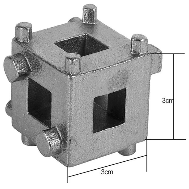 Rear Disc Brake Caliper Piston Wind-Back Cube Tool 3/8" Brake Caliper Tool QXL