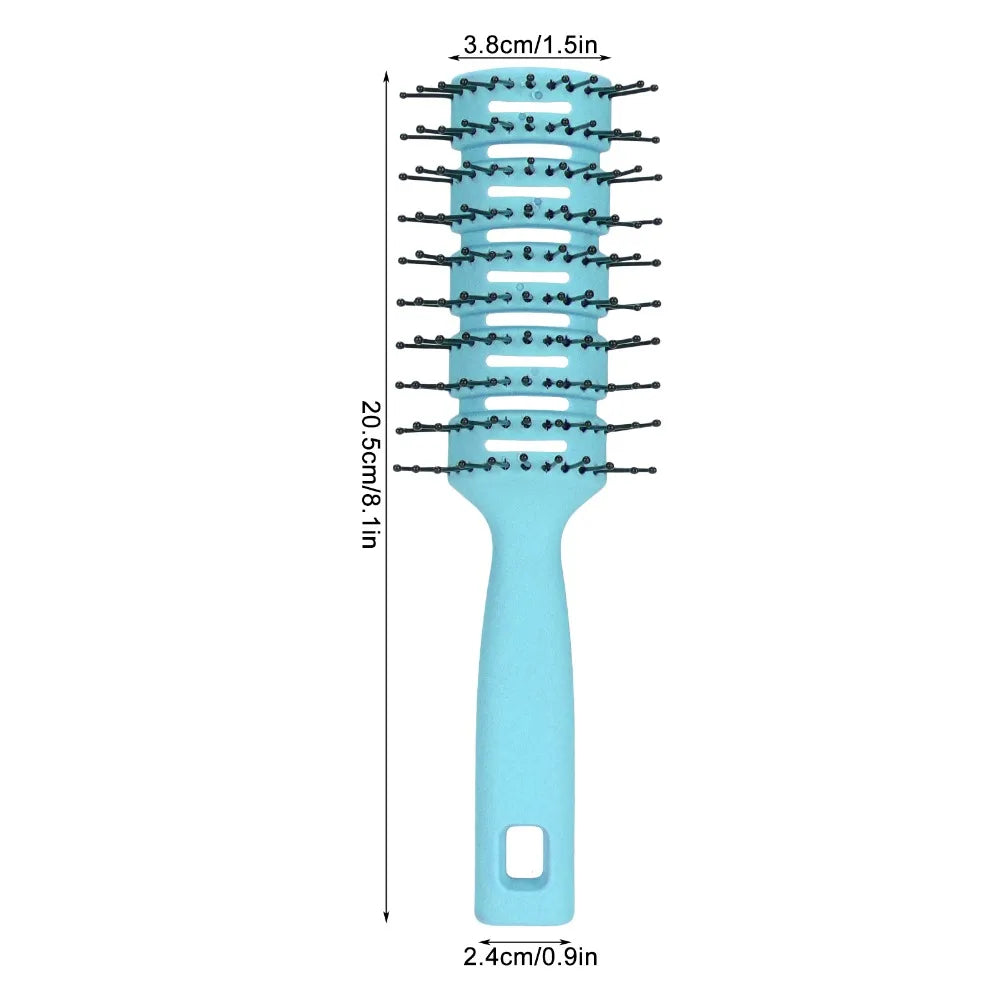 Anti-Static Vented Detangling Hair Brush | ABS & Nylon Detangling Hair Brush QXL