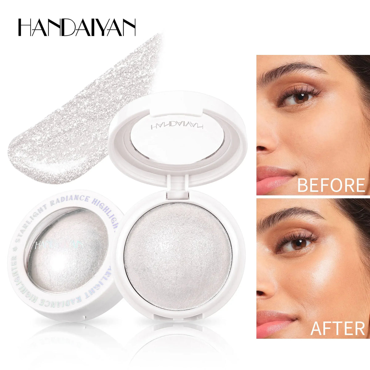 HANDAIYAN Shimmer Cream Highlighter | Radiant Glow Bronzer Cream Highlighter QXL