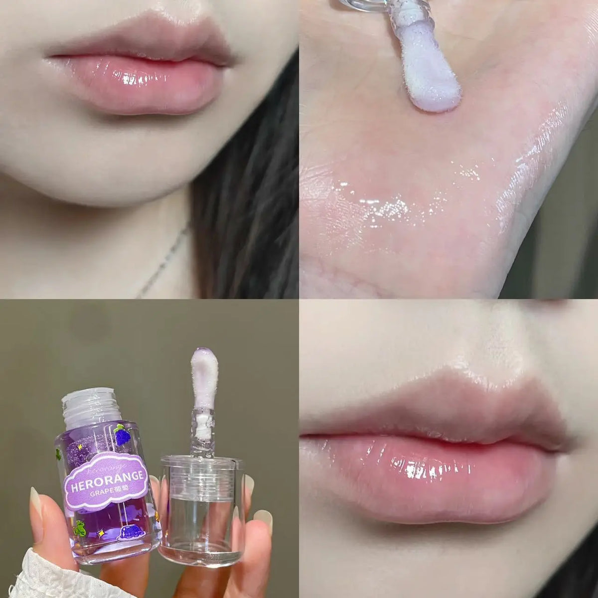 Fruit-Flavored Nourishing Lip Oil Set | Glossy Lip Glaze 3-Pack Lip Oil Glaze Set QXL