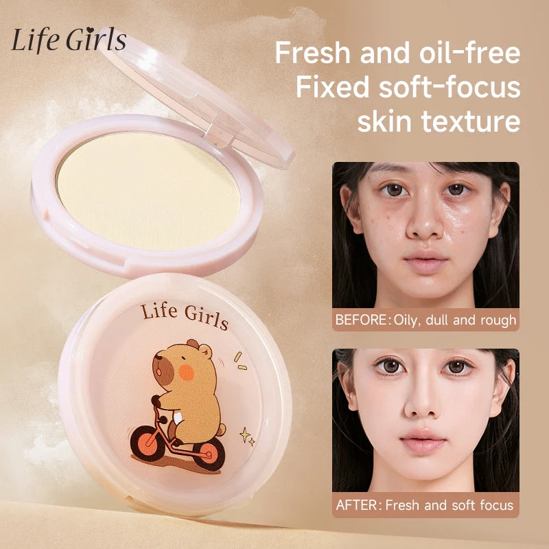 Life Girls Feathered Mist Soft Focus Setting Powder | 12-Hour Setting Powder Compact QXL