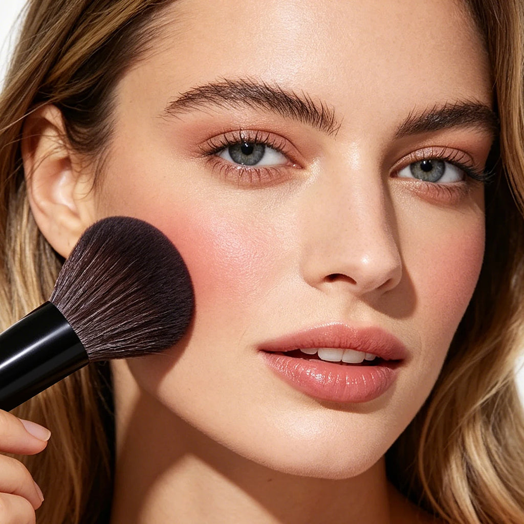 KOSSHOW 3-Piece Makeup Brush Set – Blush, Powder & Eyeliner Makeup Brush Set QXL