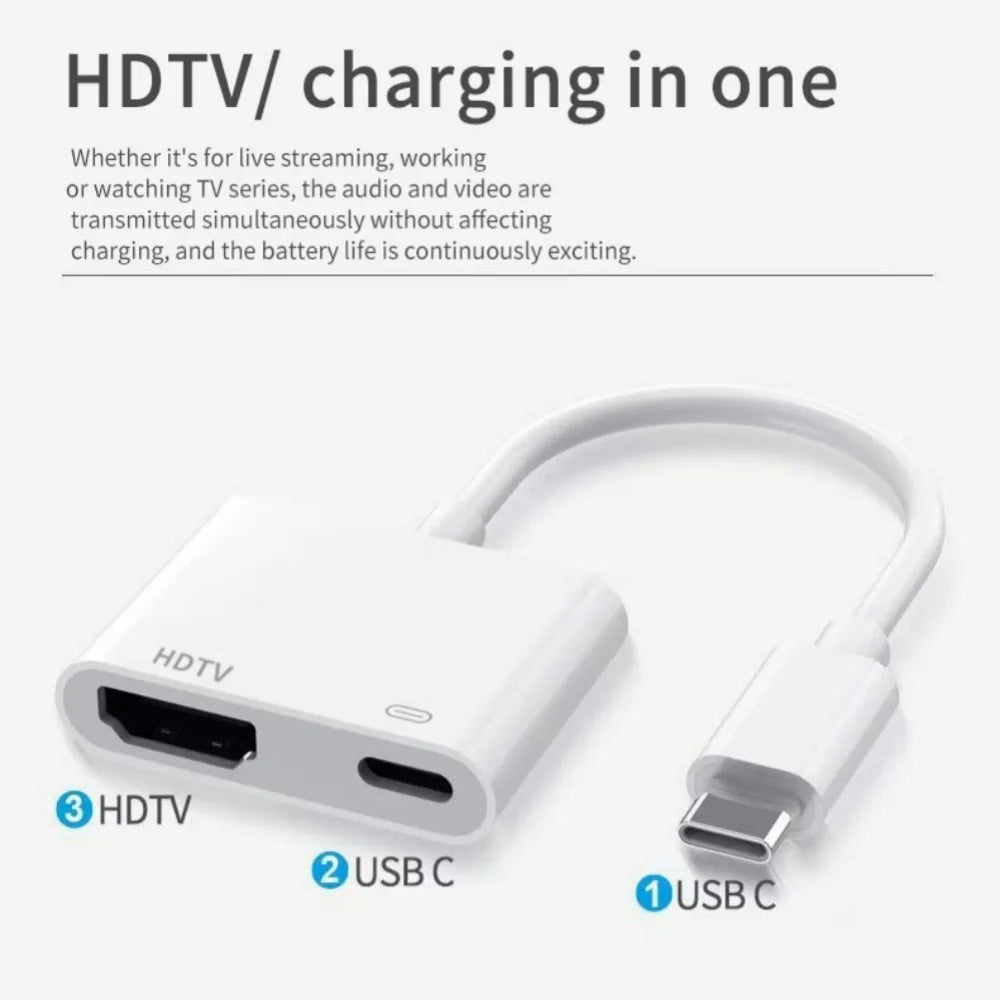 USB-C to HDMI 4K 60Hz Adapter for iPhone, MacBook & More USB-C HDMI Adapter QXL