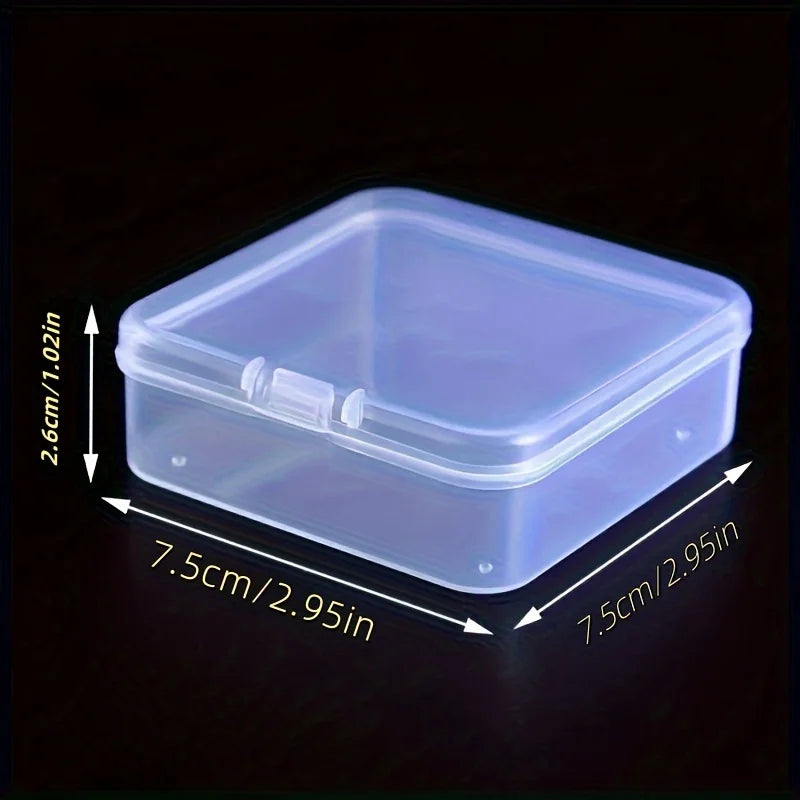 8-Pack Clear Stackable Storage Boxes | Plastic Organizer Plastic Storage Boxes QXL