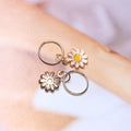 10-Pack Daisy Dreadlock Hair Cuffs | Multicolor Braid Rings Hair Cuffs & Rings QXL Pink 10pcs