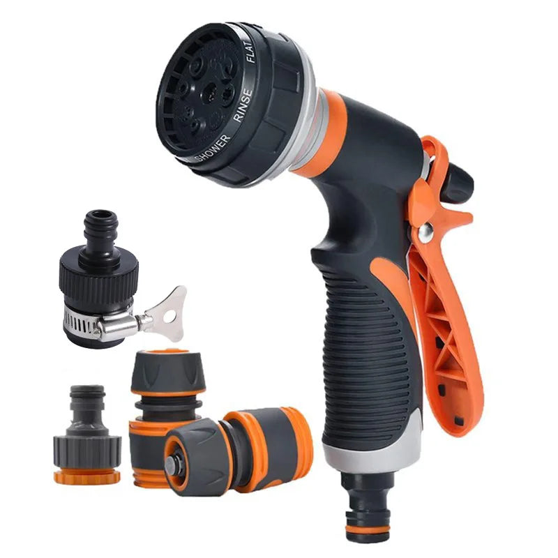 Multiple Interfaces Spray Lawn Watering Multi-Function Car Wash High Pressure Durable Hand-Held Tool Hose Sprinkle Nozzle Garden QXL 5pcs