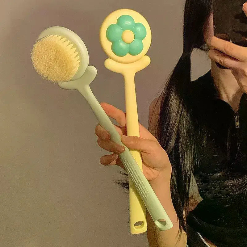 Long Handle Soft Body Brush – Back Scrubber & Exfoliator Bath Body Brush QXL