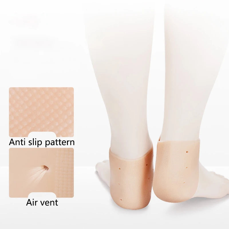 Silicone Gel Heel Covers | Moisturizing Anti-Crack Foot Socks Gel Heel Cover QXL