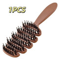 Hollow Boar Bristle Hair Comb | Anti-Static Styling Brush Boar Bristle Hair Brush QXL 01