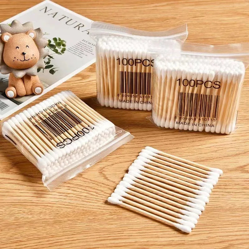 500-Pack Double-Ended Baby Cotton Swabs | 5 x 100 Pcs Baby Cotton Swabs QXL