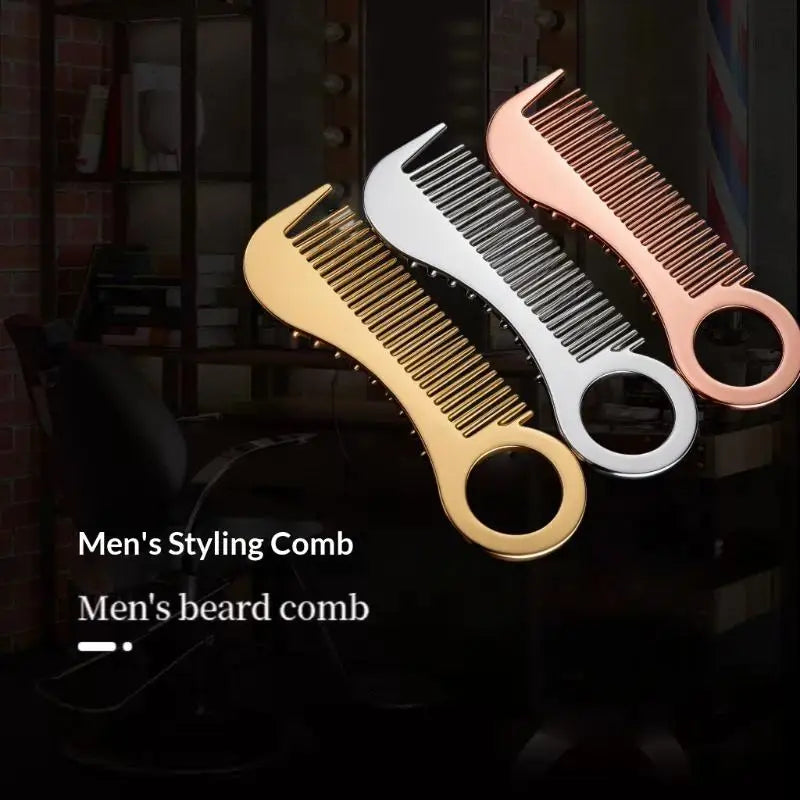 Mini Stainless Steel Beard Comb | Rust-Proof Pocket Grooming Beard Comb QXL