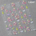 5D Dragon Nail Art Stickers – Glitter Embossed Foil Decals Nail Art Stickers QXL M268