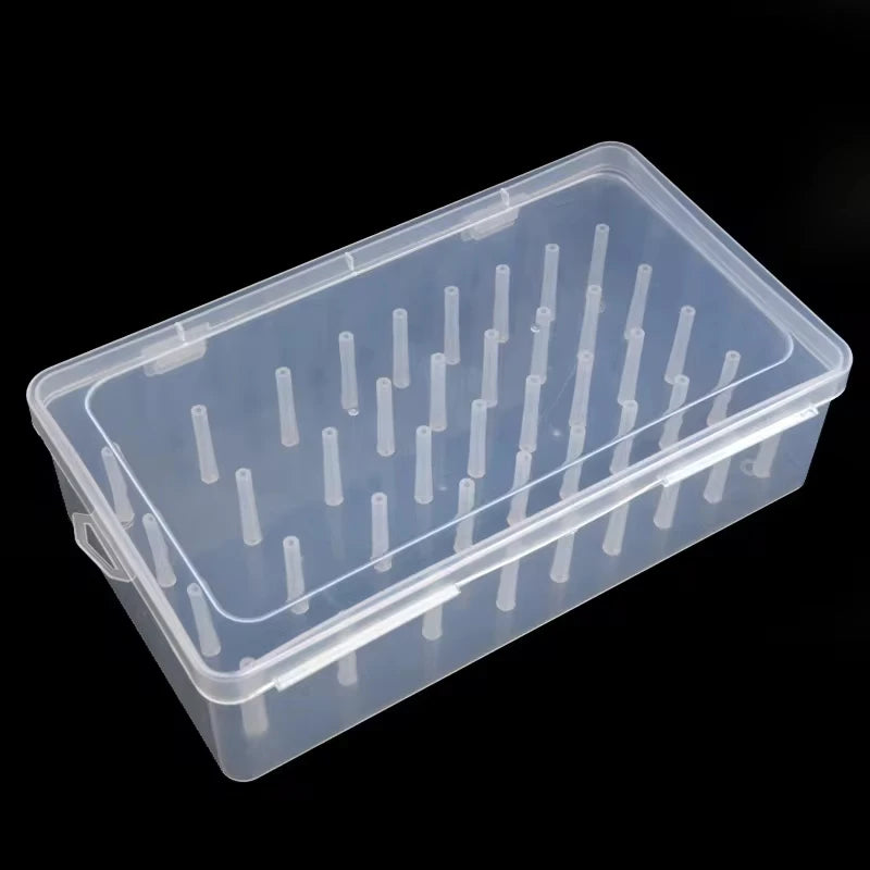 42-Spool Sewing Storage Box | Large Capacity PP Plastic Organizer Sewing Storage Box QXL White