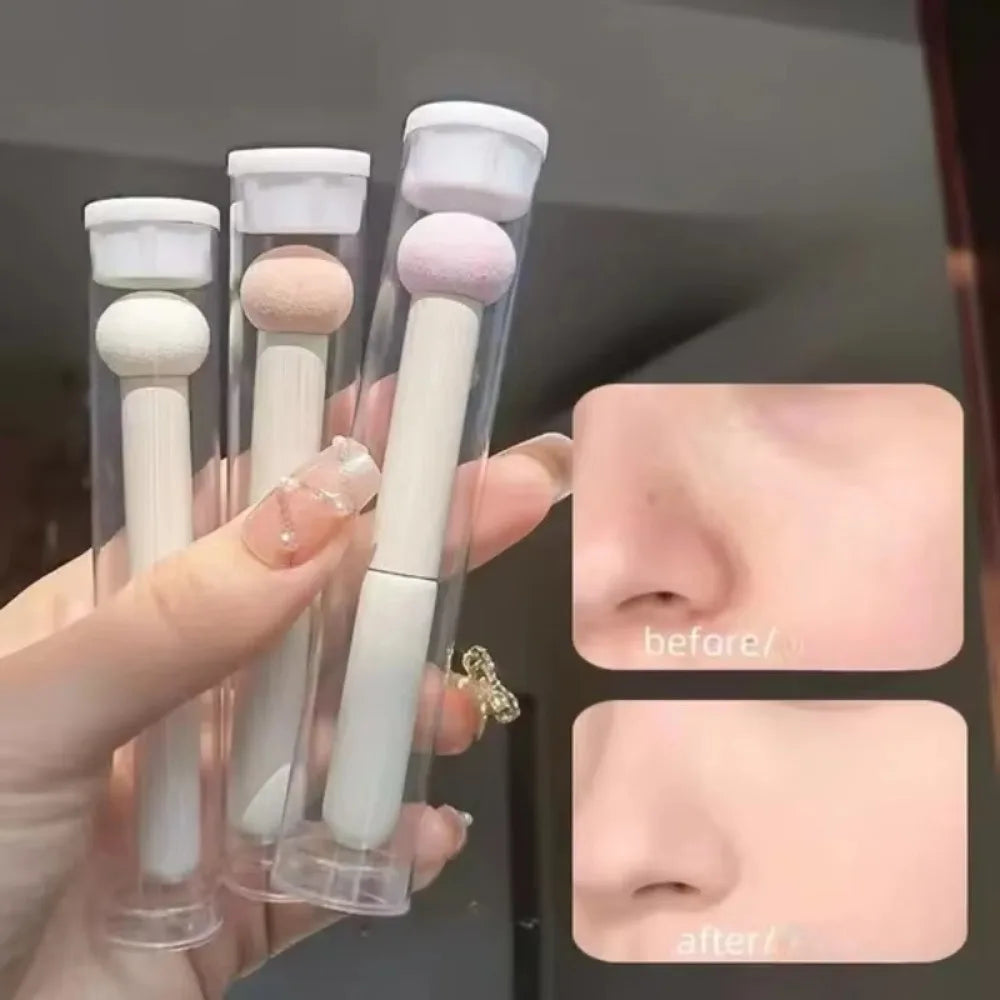 Mushroom Head Sponge Concealer Brush | Easy-Clean Makeup Tool Concealer Sponge Brush QXL
