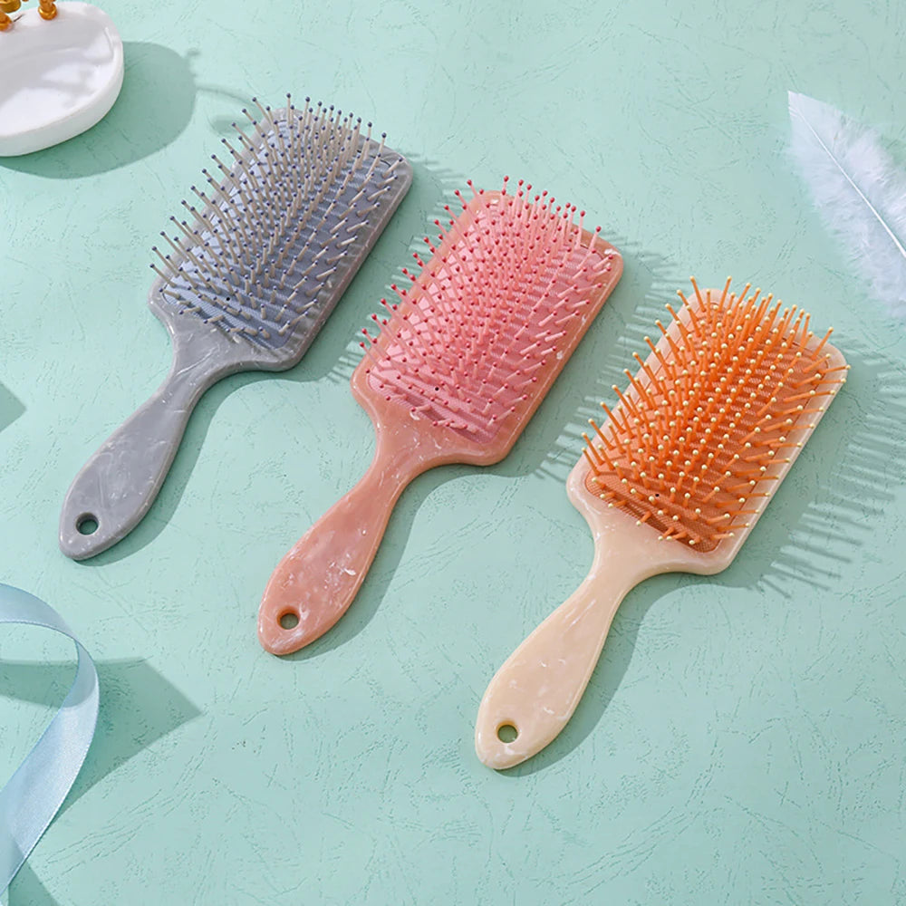Air Cushion Detangling Hair Brush | Anti-Static Marble Comb Detangling Hair Brush QXL