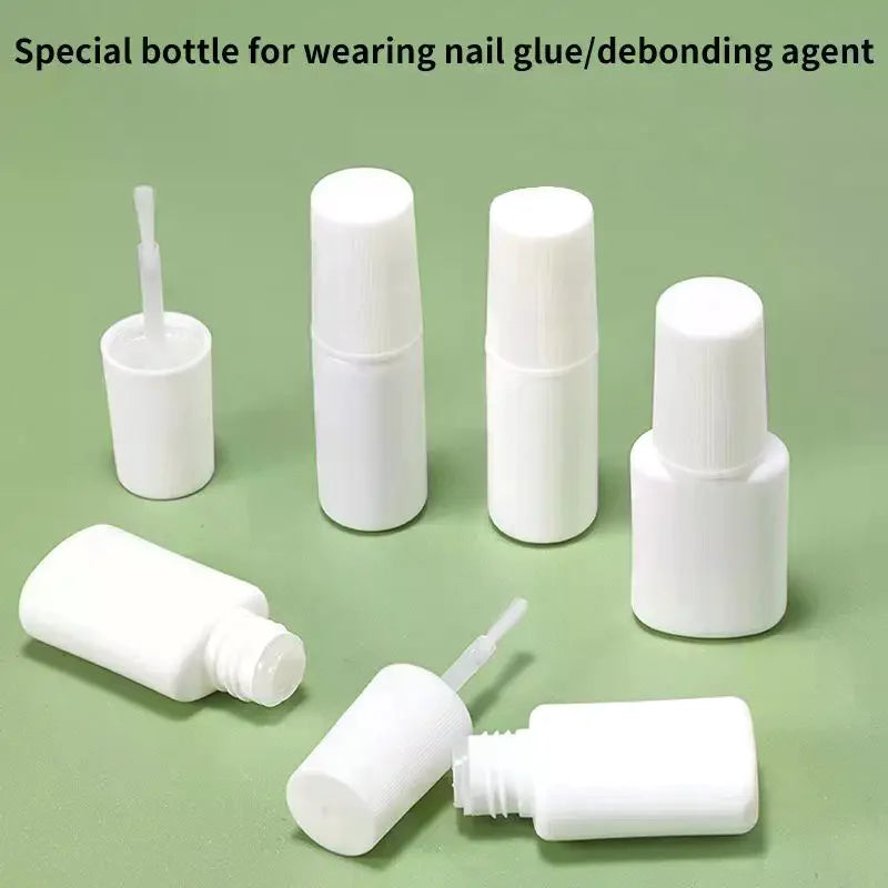 10ml Empty Nail Polish Bottle with Brush Cap | Refillable Nail Polish Bottle QXL