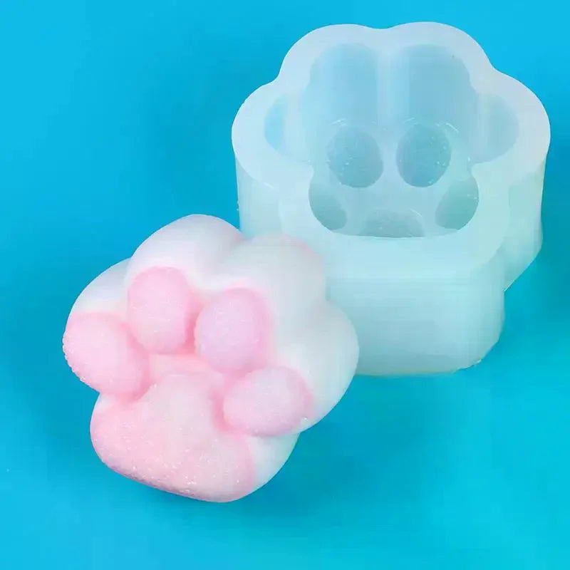 3D Cat Paw Silicone Mold – Candle, Soap & Resin DIY Silicone Craft Mold QXL