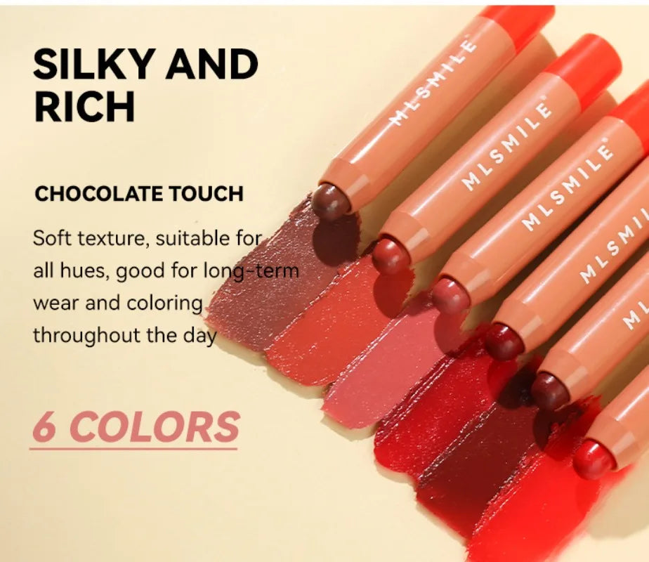 LUXURYTO 6-Color Waterproof Lipstick Pen | Moisturizing Lip Gloss Lipstick Pen QXL