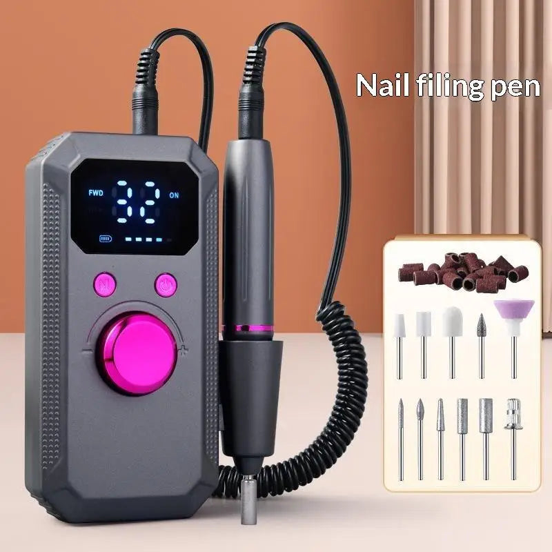 USB Rechargeable Electric Nail Drill Set | Manicure & Pedicure Electric Nail Drill QXL A1 100V-127V US Plug