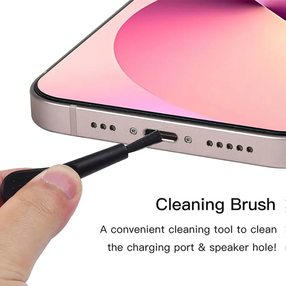 Phone Charging Port Dust Plug & Brush Set – USB-C & iOS Phone Port Protector QXL