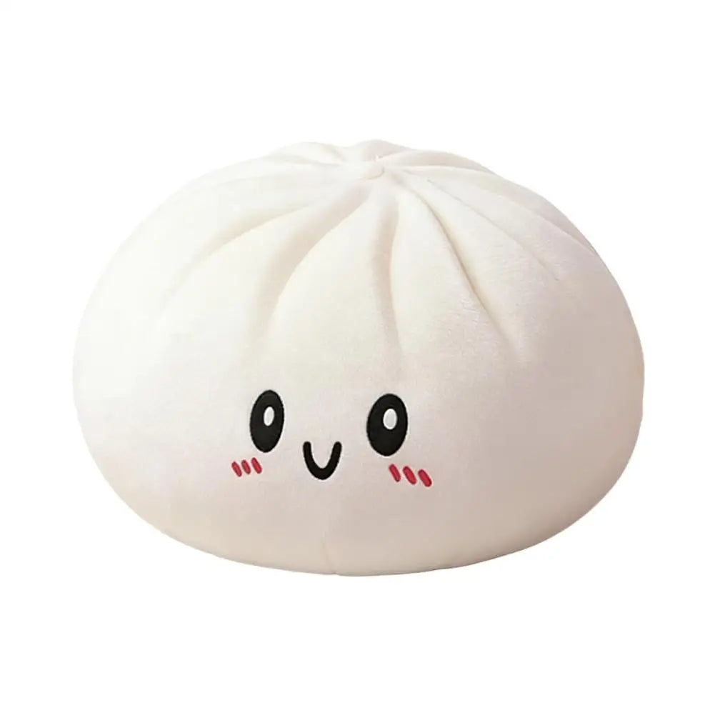 25cm Kawaii Dumpling Plush Pillow | Soft Squishy Fidget Toy Plush Squishy Toy QXL White