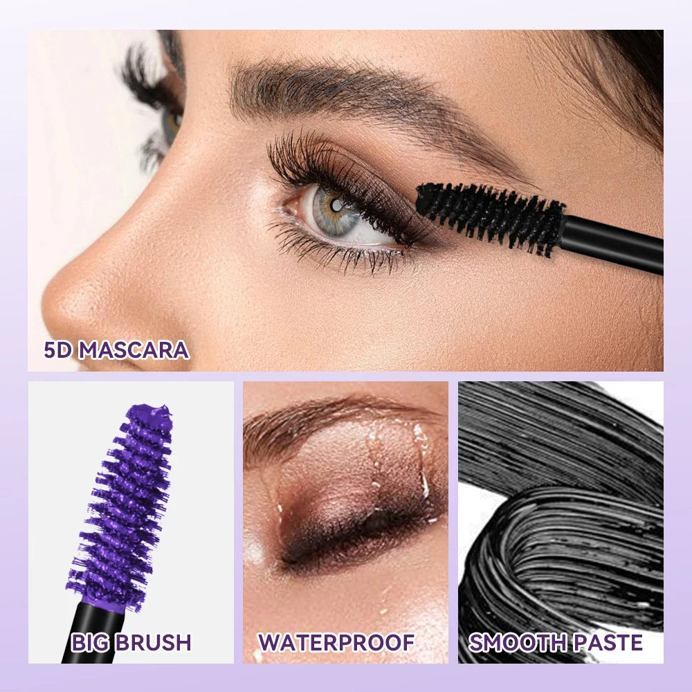 5D Waterproof Mascara – Volumizing & Lengthening Lashes Mascara QXL