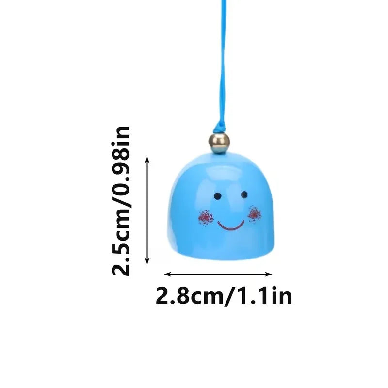 Smiley Face Wind Chimes | Metal DIY Bells Outdoor Decor 3-Pack Outdoor Wind Chimes QXL