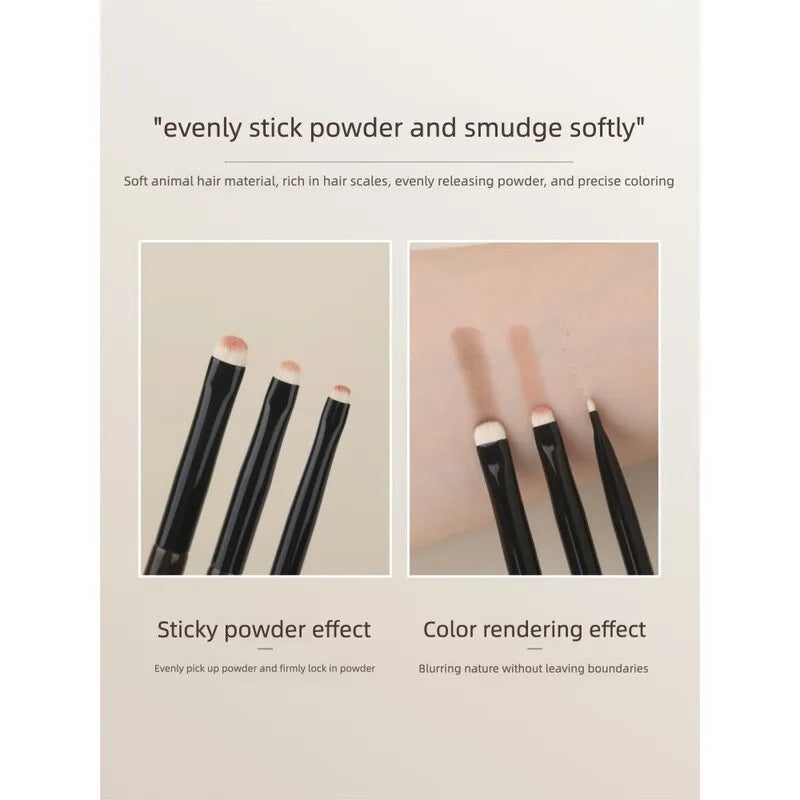 Moji L15 Flat Eyeshadow Brush | Under-Eye Detail Brush Eyeshadow Detail Brush QXL