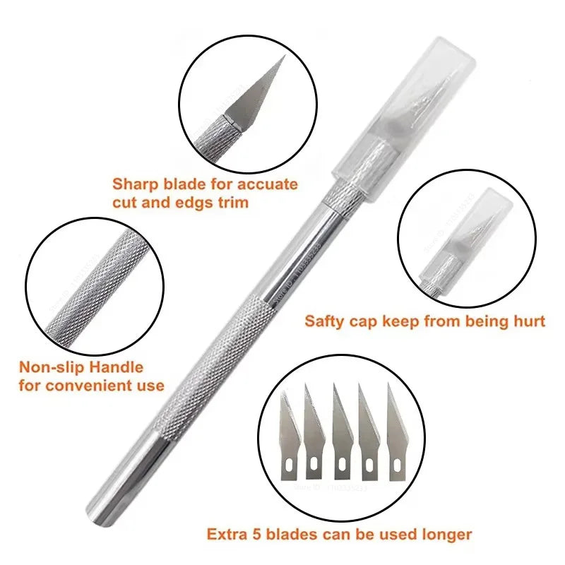 12-Pc Car Vinyl Wrap Tool Kit – Squeegee, Cutter & Spatula Car Wrap Tool Kit QXL