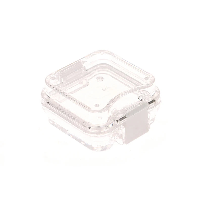 Transparent Dental Crown & Bridge Storage Box with Film Dental Storage Box QXL White