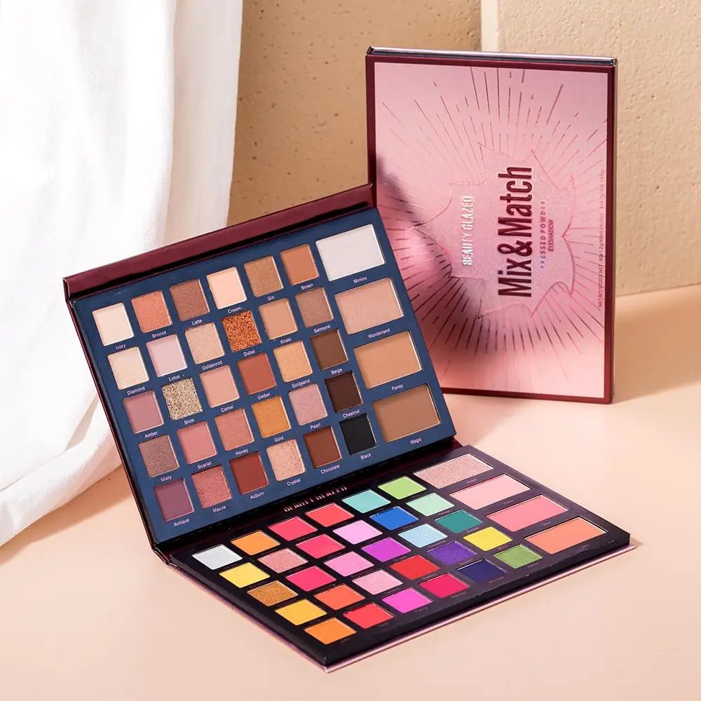 Beauty Glazed 68-Color Eyeshadow Palette – Shimmer & Contour Eyeshadow Palette QXL