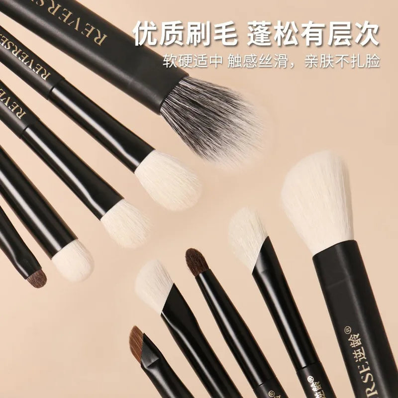5-Piece Double-Ended Makeup Brush Set | Eyeshadow & Contour Makeup Brush Set QXL