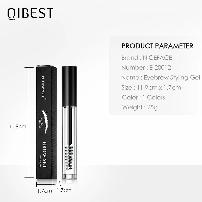 QiBest Transparent Eyebrow Sculpting Gel – Waterproof Brow Set Eyebrow Setting Gel QXL