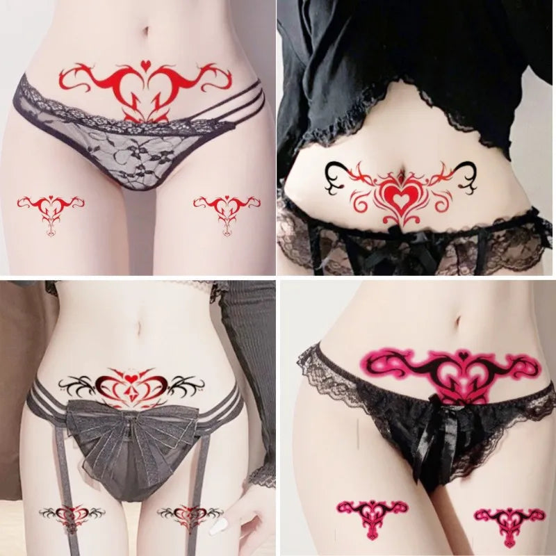 10-Pack 3D Waterproof Temporary Tattoo Stickers for Women Temporary Tattoo Stickers QXL
