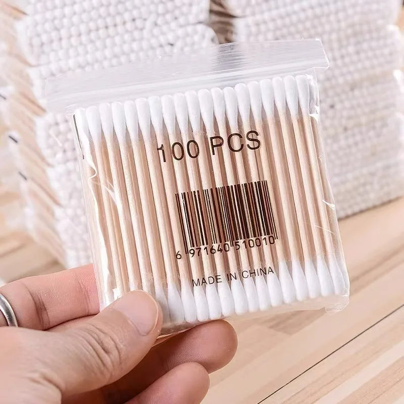 500-Pack Double-Ended Baby Cotton Swabs | 5 x 100 Pcs Baby Cotton Swabs QXL