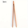 Wooden Toast Tongs | Ultra-Grip Kitchen Tongs for Bread & Fruit Kitchen Tongs QXL 3pcs