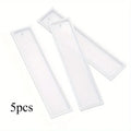 5-Piece Rectangular Epoxy Resin Bookmark Silicone Mold Set DIY Resin Craft Mold QXL 5pcs