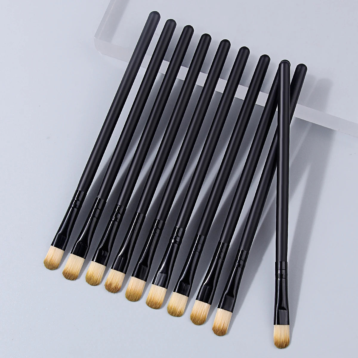 KOSSHOW 10-Pc Eyeshadow Brush Set | Soft Nylon Eye Brushes Eyeshadow Brush Set QXL