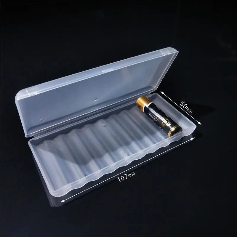 10-Slot AAA Battery Storage Box – Hard PP Case Organizer Battery Storage Box QXL