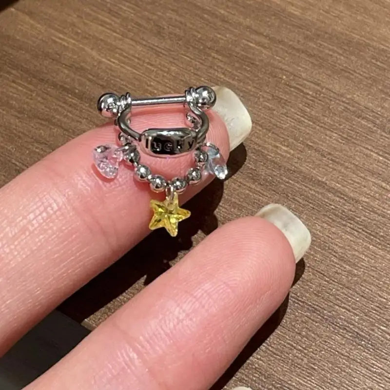 Shiny Zircon Cross Stud Earrings | Fashion Body Piercing Cross Stud Earrings QXL