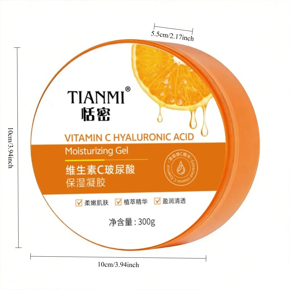 300G Vitamin C & Hyaluronic Acid Moisturizing Gel – Face & Body Moisturizing Gel QXL