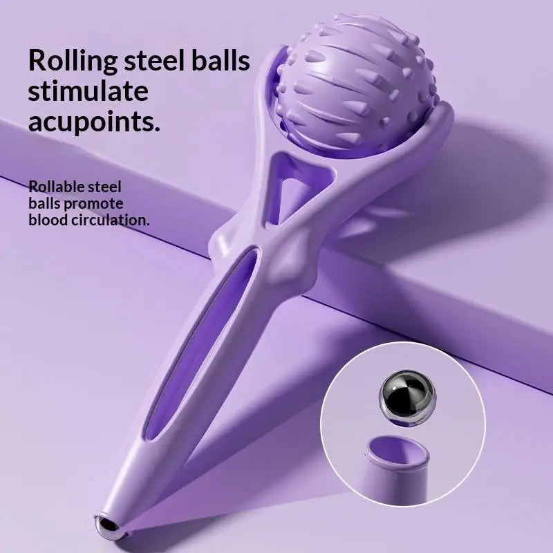 Handheld Roller Massager & Ball Point Massage Tool | Portable Roller Massager Tool QXL