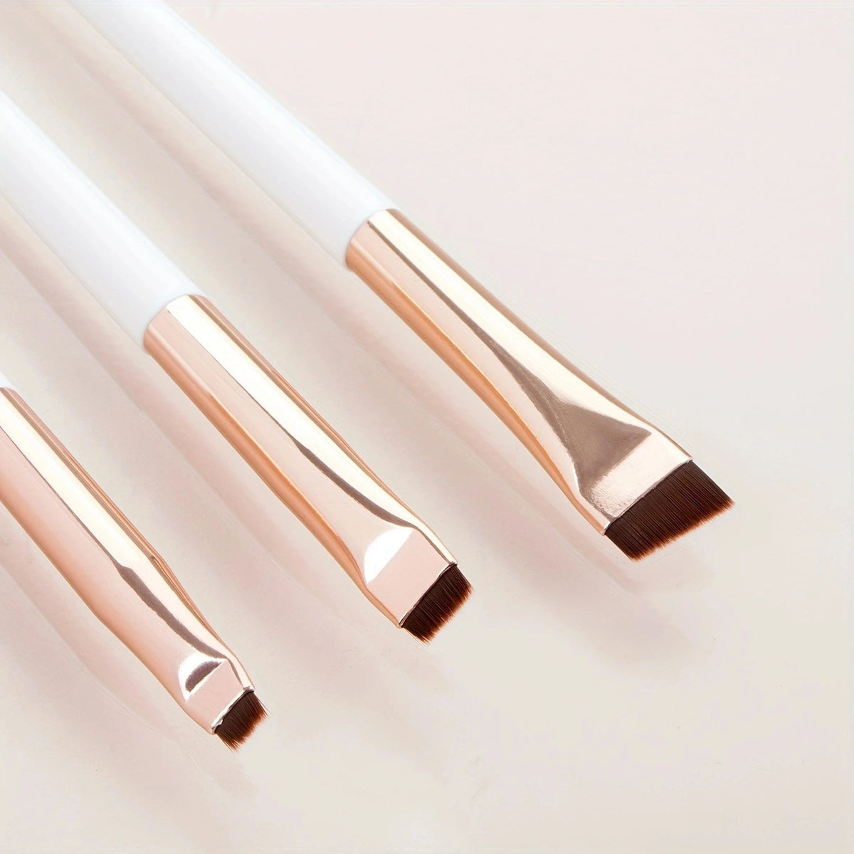 3-Piece Ultra-Thin Angled Eyebrow & Eyeliner Brush Set Eyebrow Brush Set QXL