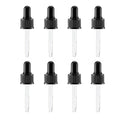 8-Pack 30ml Amber Glass Dropper Bottles | Essential Oils Glass Dropper Bottles QXL Glass M254 8pcs 30ml